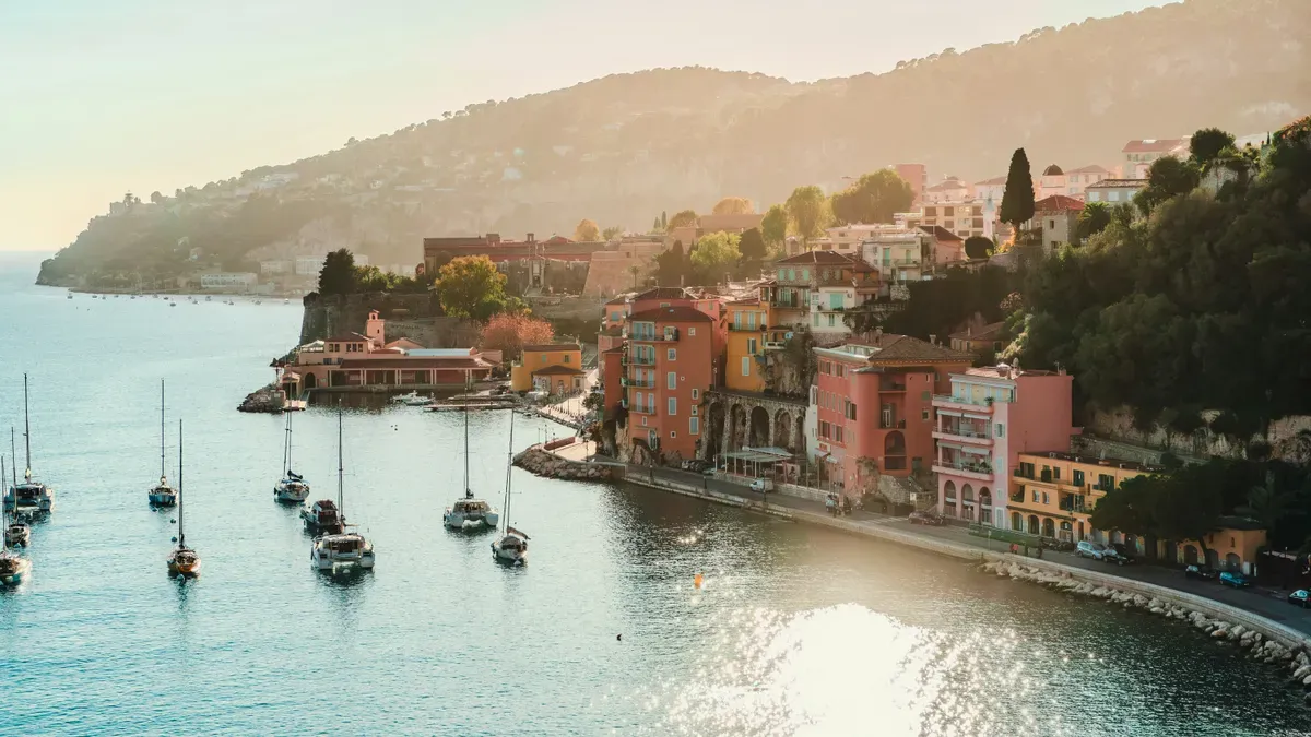 Le barche nella baia di Villefranche-sur-Mer