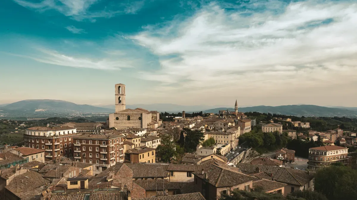I tetti del centro storico di Perugia