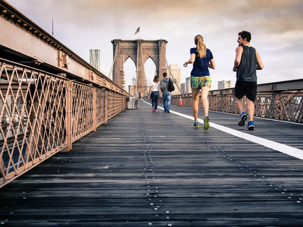 scopri dove correre a New York Brooklyn Bridge