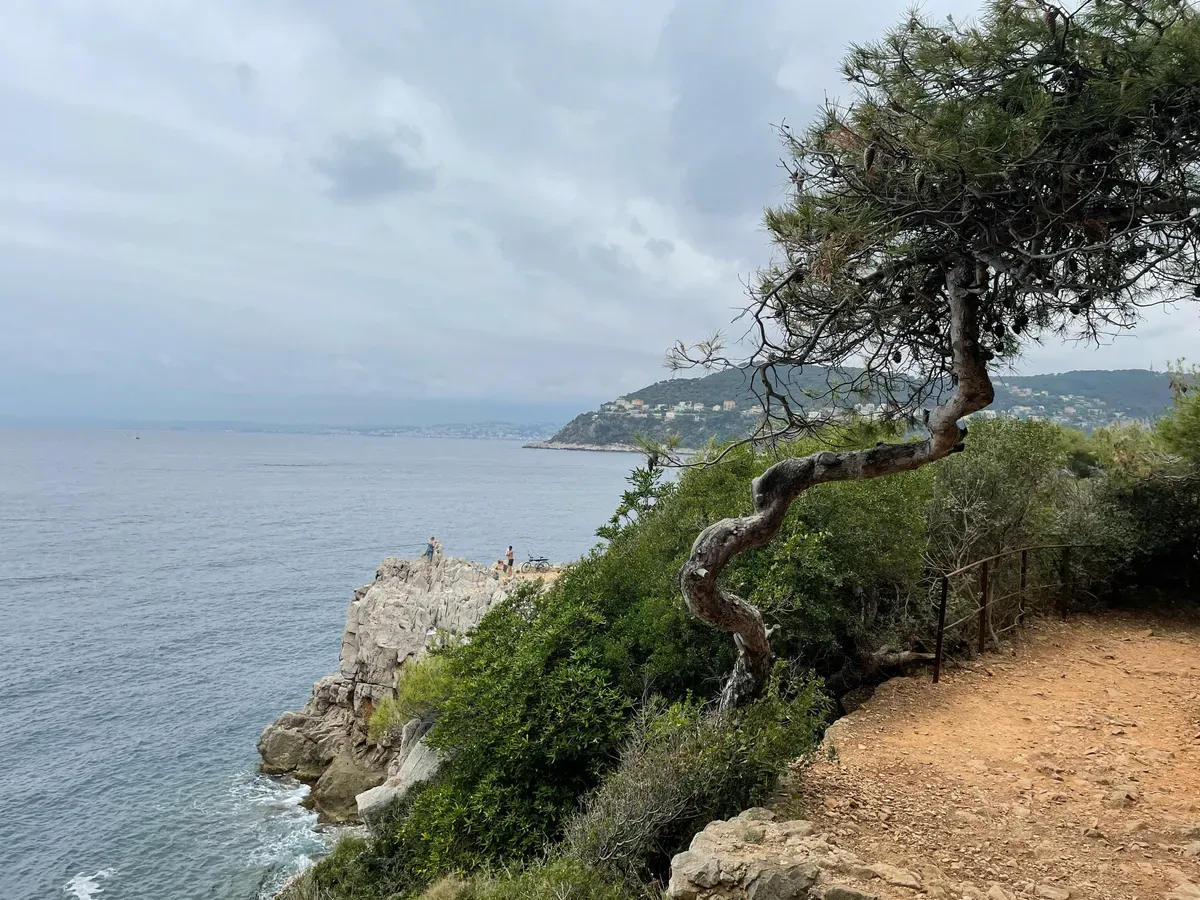 Un sentiero lungo il mare a Saint-Jean-Cap-Ferrat