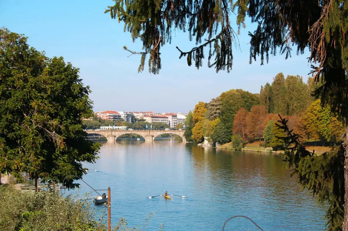 Il Fiume Po visto dall'Anello Verde di Torino