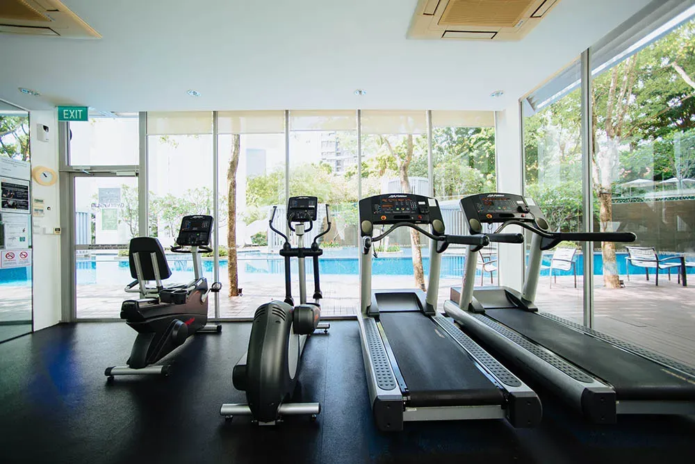 La palestra di un Hotel