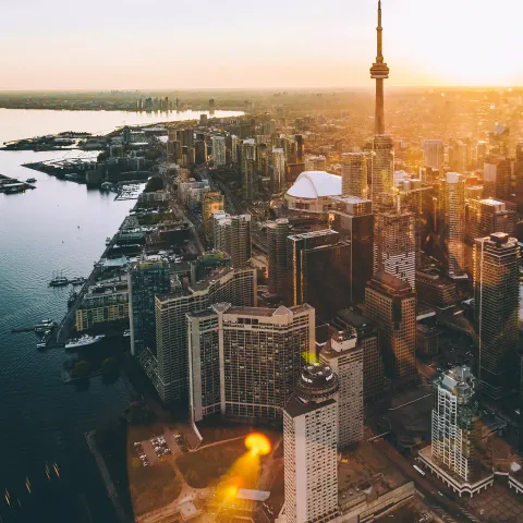 vista aerea di toronto